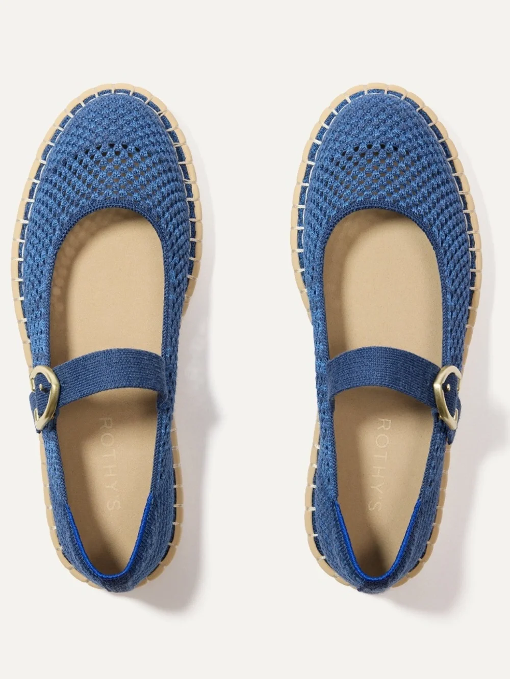 Rothy's The Espadrille Mary Jane - Blue Breeze Size 10